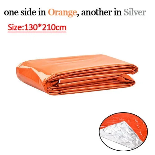 Folding Emergency Thermal Blanket for Outdoor Survival & First Aid