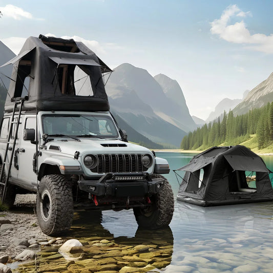 Foldable Inflatable Rooftop Tent for SUV Camping