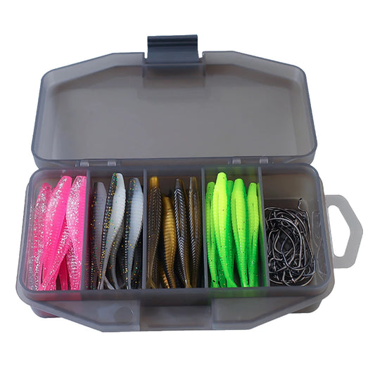 61 Piece Bionic Fishing Lure Set with Hooks and Storage Box