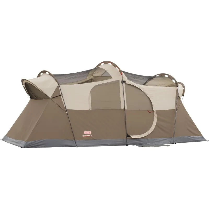 Coleman Weatherproof 10 Person Family Camping Tent with Divider
