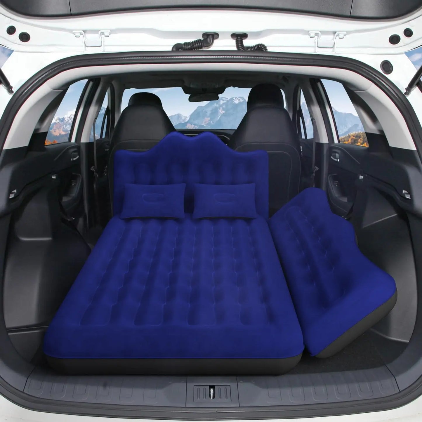 Inflatable SUV and Truck Air Mattress with 2 Pillows