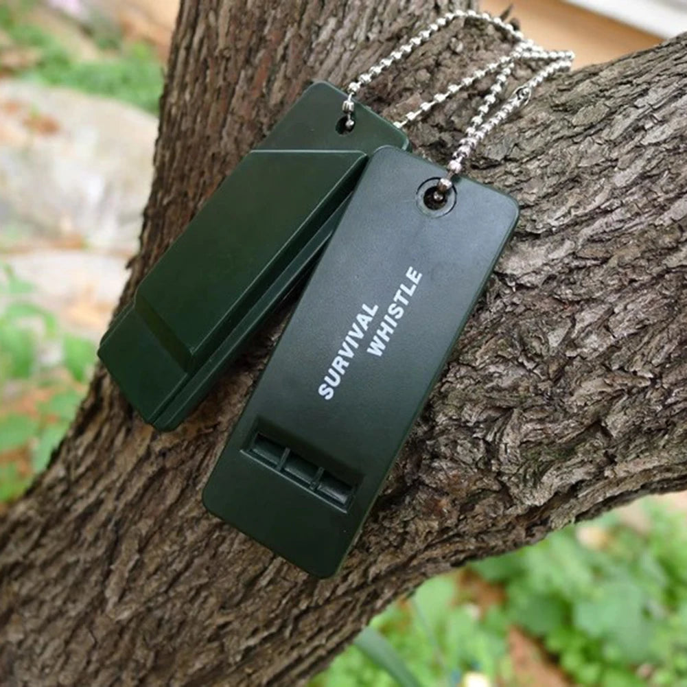 High Decibel Survival Whistle Keychain for Emergency Rescue and Outdoor Safety