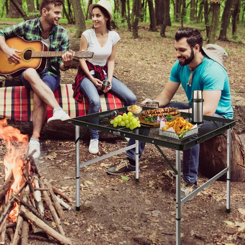 3ft x 2ft Portable Folding Camping Table with Adjustable Height