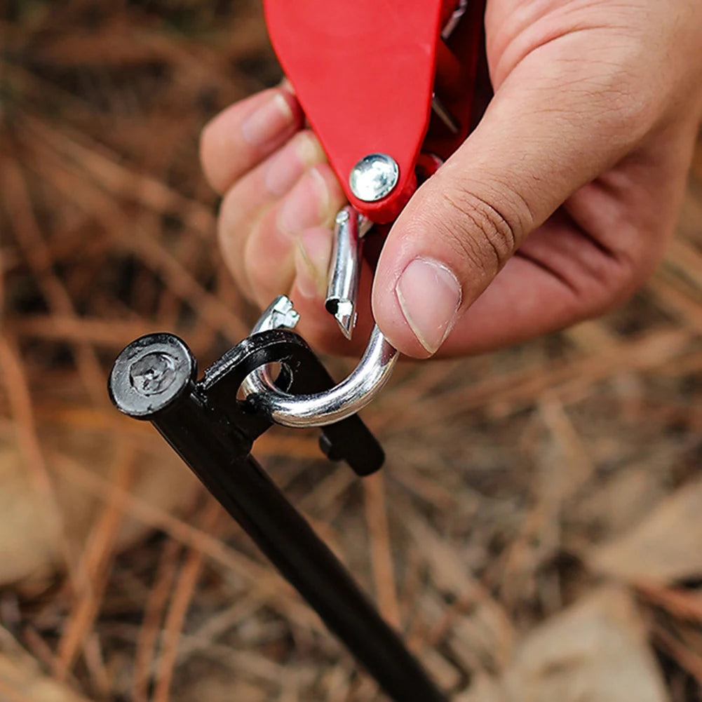 4M Reflective Camping Tent Rope with Adjustable Buckle & Pulley Tensioner (Red Unavailable)