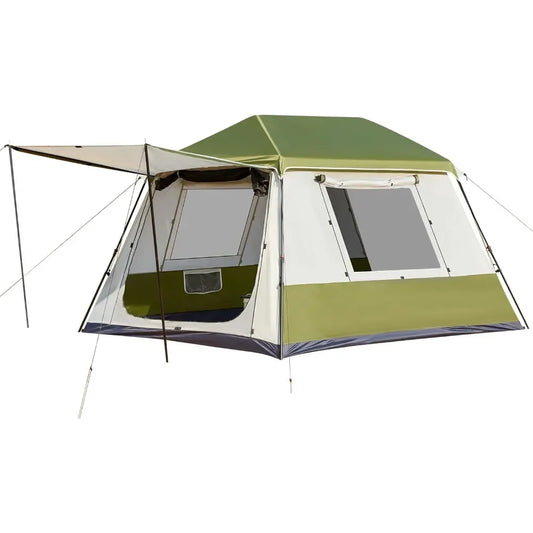 Instant Cabin Tent 4/6/8/10 People, Family Large Camping Tent, with Rainfly & Waterproof Portable with Carry Bag