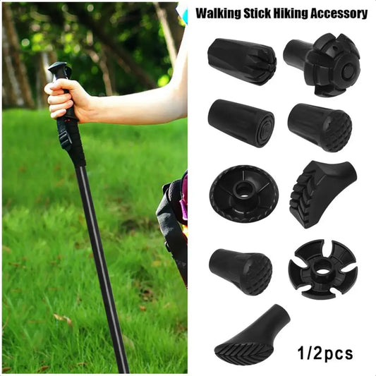 Collapsible Nordic Walking Stick with your choice of Protective Tips