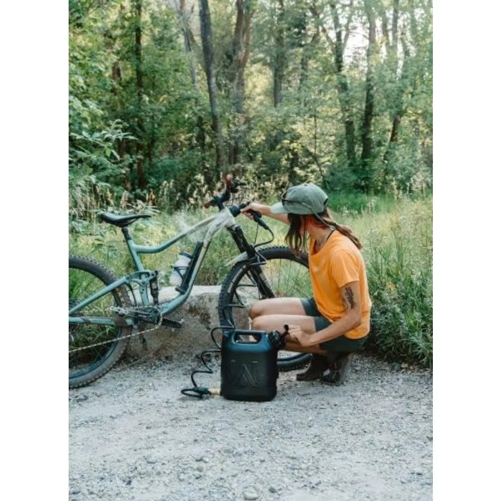 Portable 2 Gallon Water Tank with Hose for Camping and Vehicle Use
