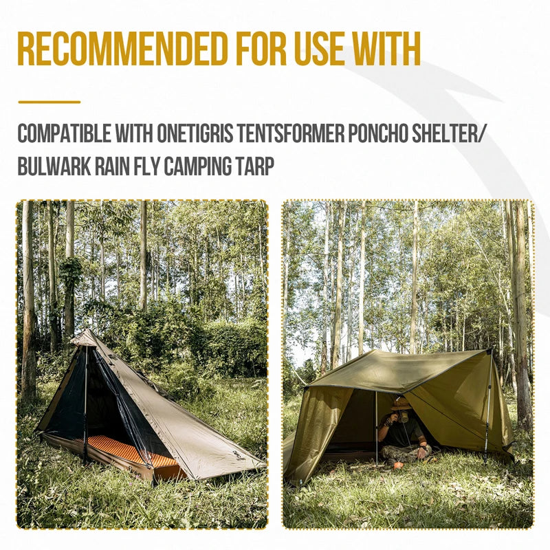 1 Person Mesh Inner Camping Tent with Waterproof Floor