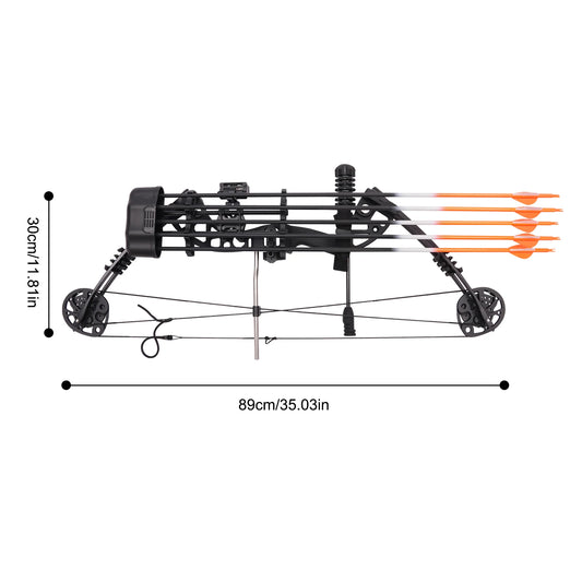 Adjustable Compound Bow Kit with Arrows for Archery