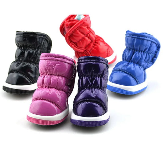 Winter Dog Snow Boots Waterproof Non-Slip Pet Shoes