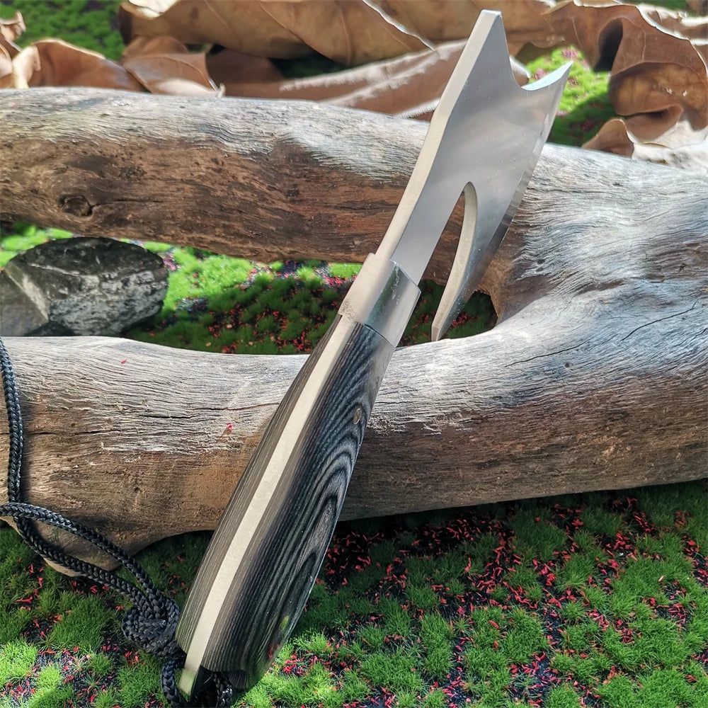 Wooden Handle Stainless Steel Survival Axe