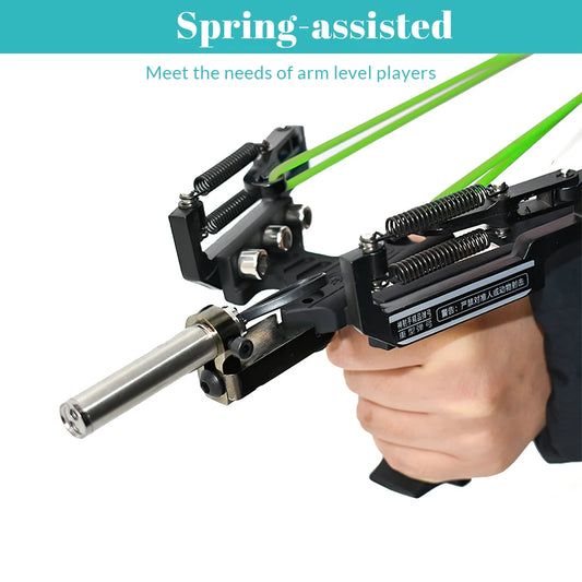 Professional Metal Slingshot with Laser and Arrow Rest for Hunting and Fishing