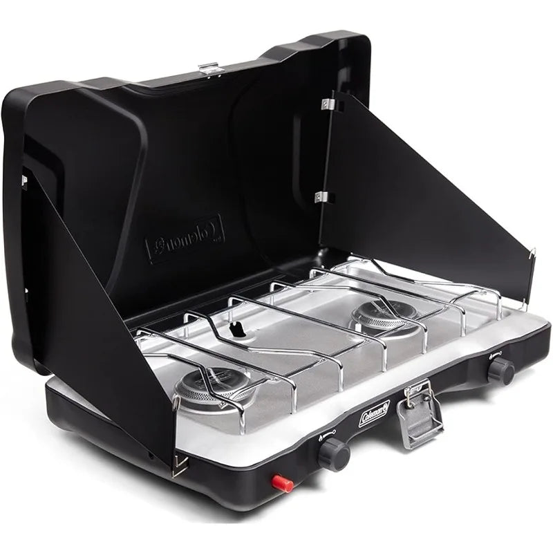 Coleman Triton+ 2-Burner Propane Camping Stove with InstaStart Ignition