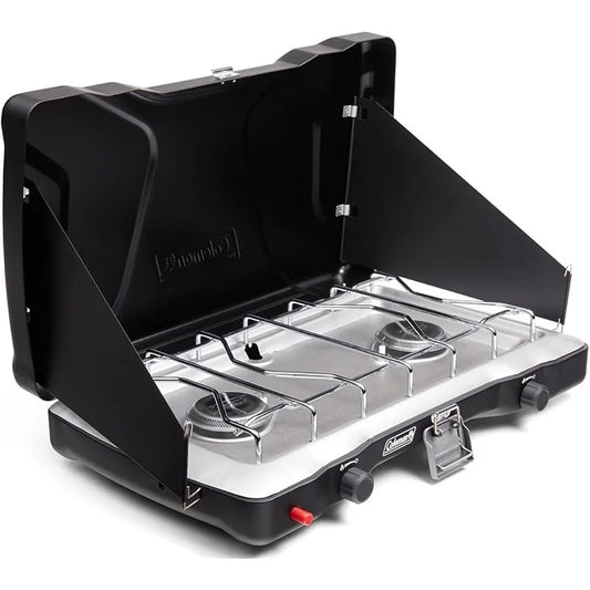 Coleman Triton+ 2-Burner Propane Camping Stove with InstaStart Ignition