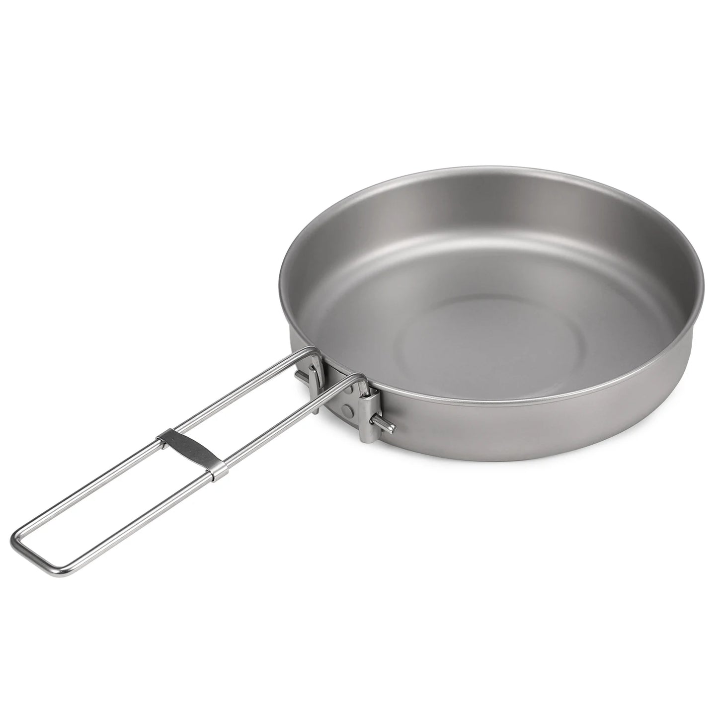 Ultralight Titanium Frying Pan with Foldable Handle (750ml/1000ml)