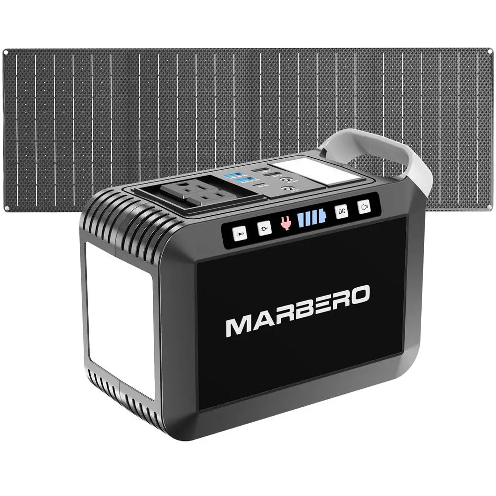 200W Portable Solar Power Station Kit with 148Wh Lithium Battery