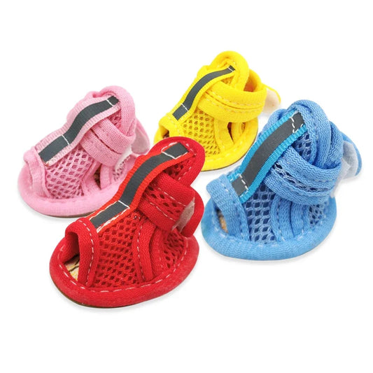 Breathable Mesh Summer Dog Shoes for Small Dogs and Cats