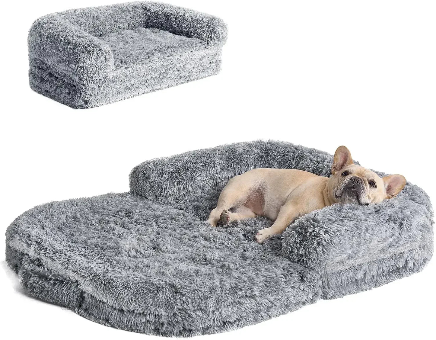 Foldable Orthopedic Memory Foam Human/Dog Bed