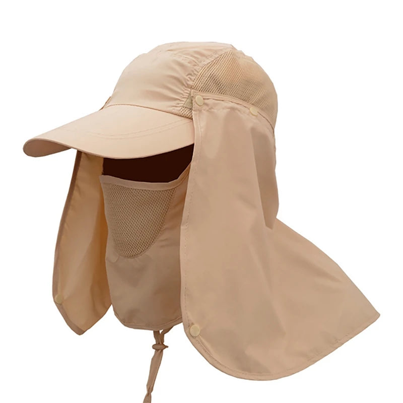 UV Protection Quick-Drying Sun Hat with Removable Flap