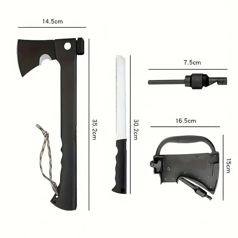 Camping Survival Hatchet with Saw and Fire Starter