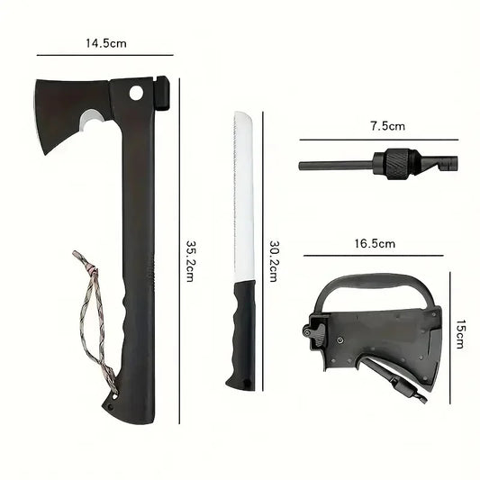 Camping Survival Hatchet with Saw and Fire Starter