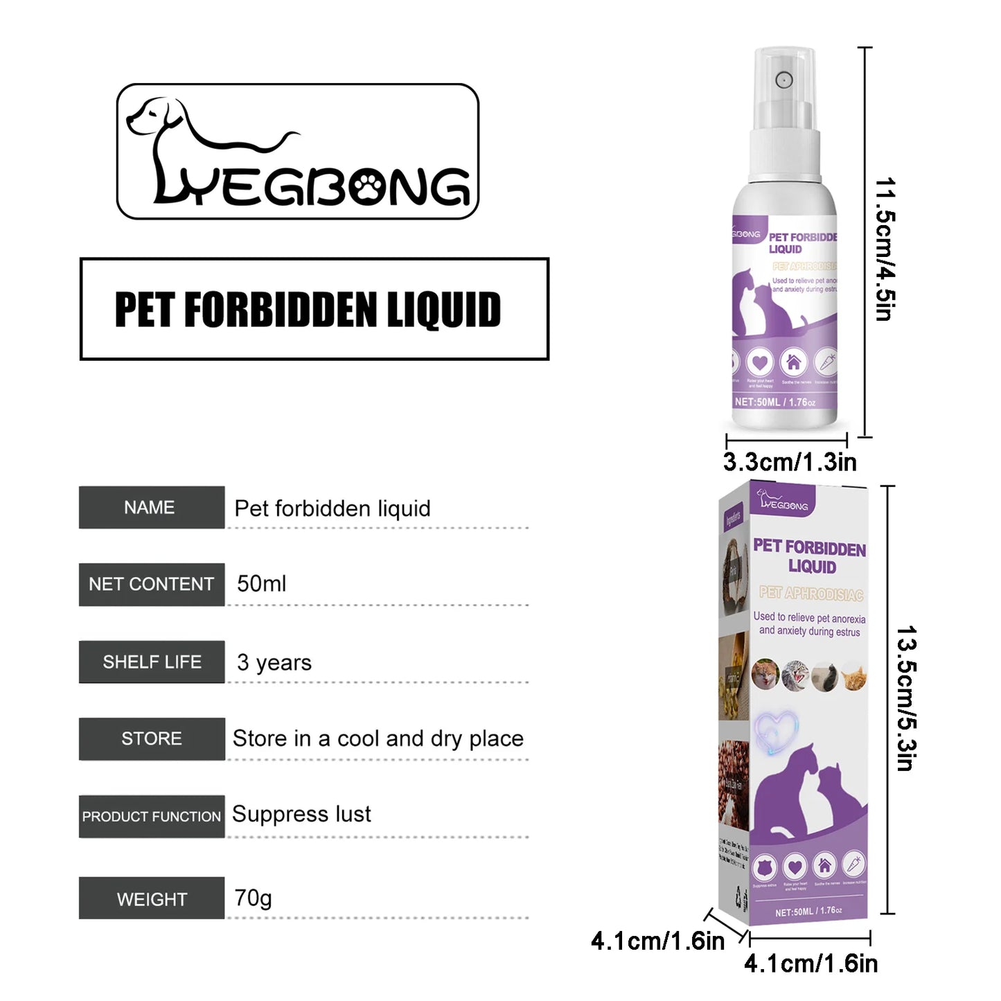 Calming Spray for Dogs and Cats Anti Anxiety Diffuser for Travel and Stress Relief