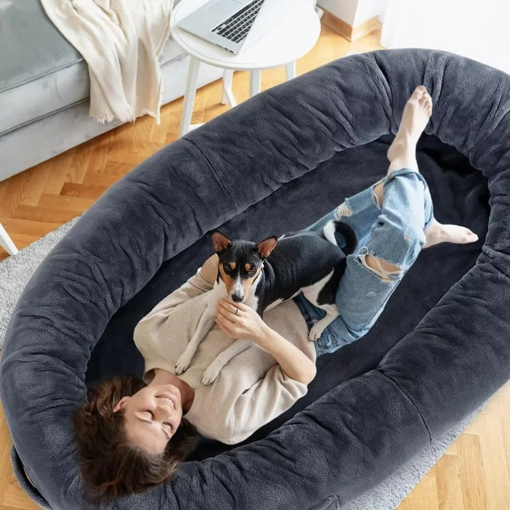 Comfortable Orthopedic Human/Dog Bed Soft & Cozy 67x38 Inch