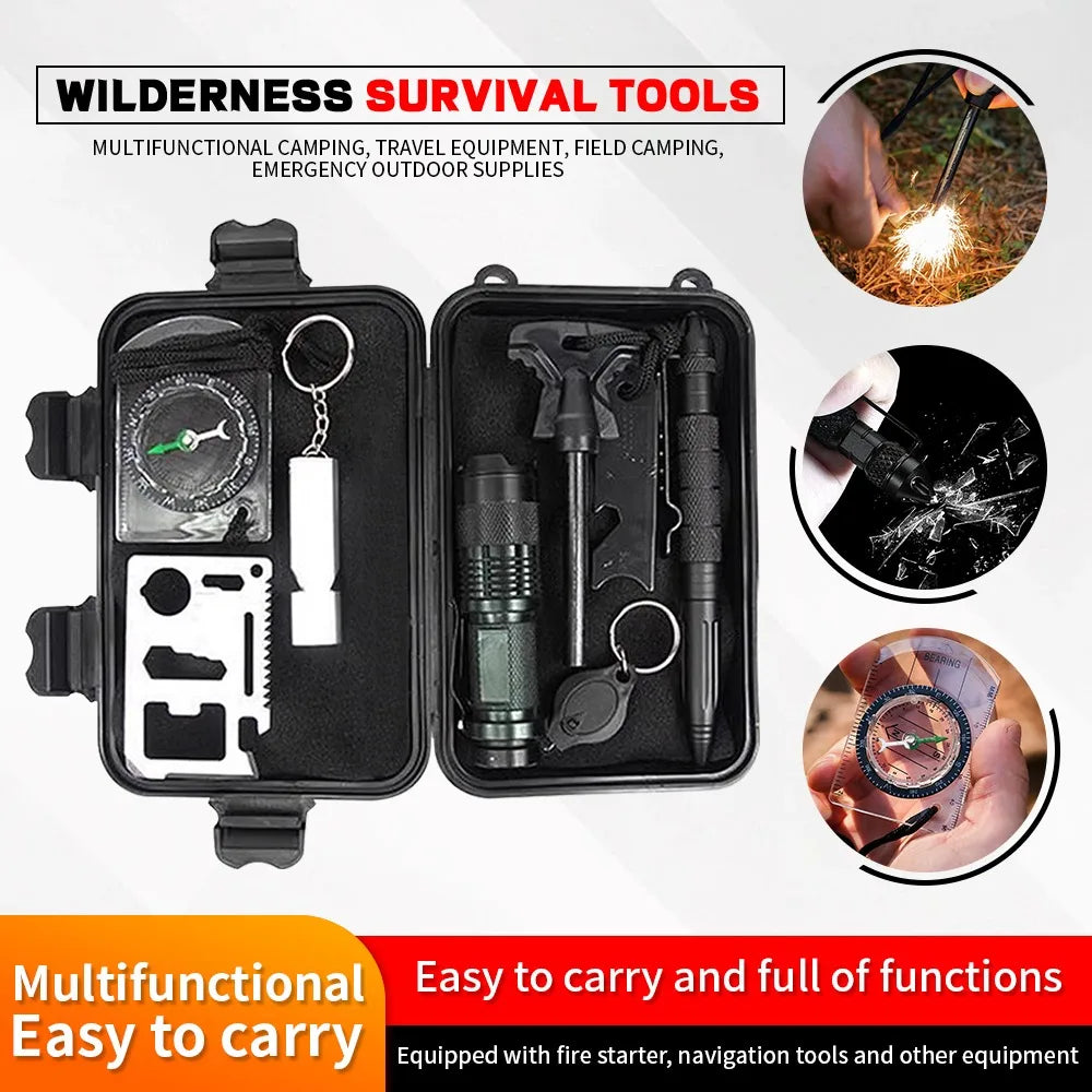 Outdoor Adventure Multi-Functional Emergency Tool Set