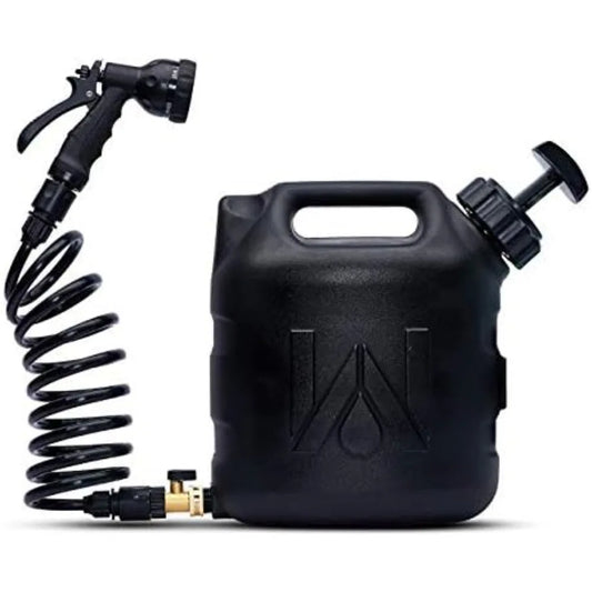 Portable 2 Gallon Water Tank with Hose for Camping and Vehicle Use