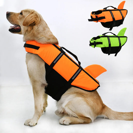 Adjustable Dog Life Jacket with Rescue Handle