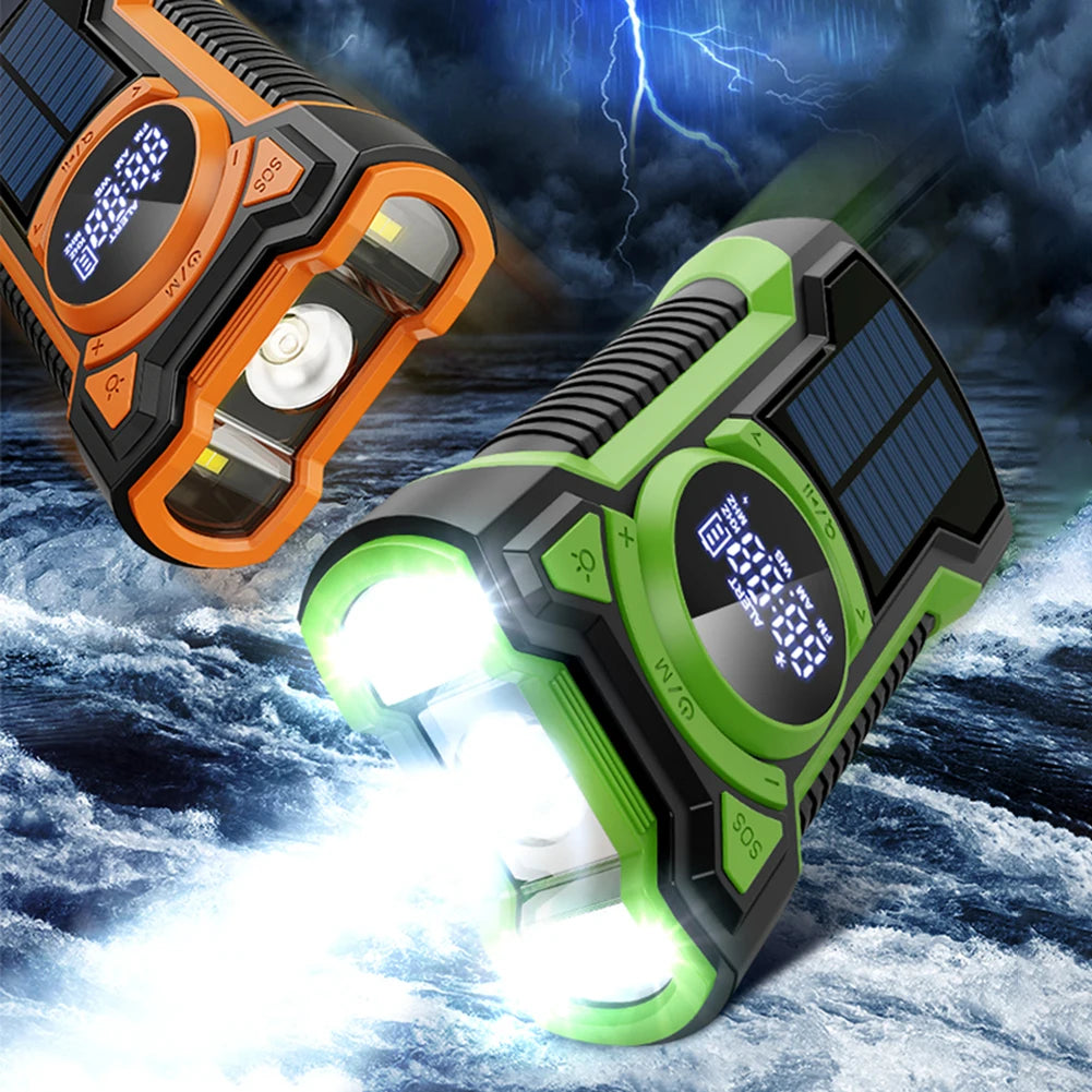 Solar Hand Crank Weather Radio with Power Bank