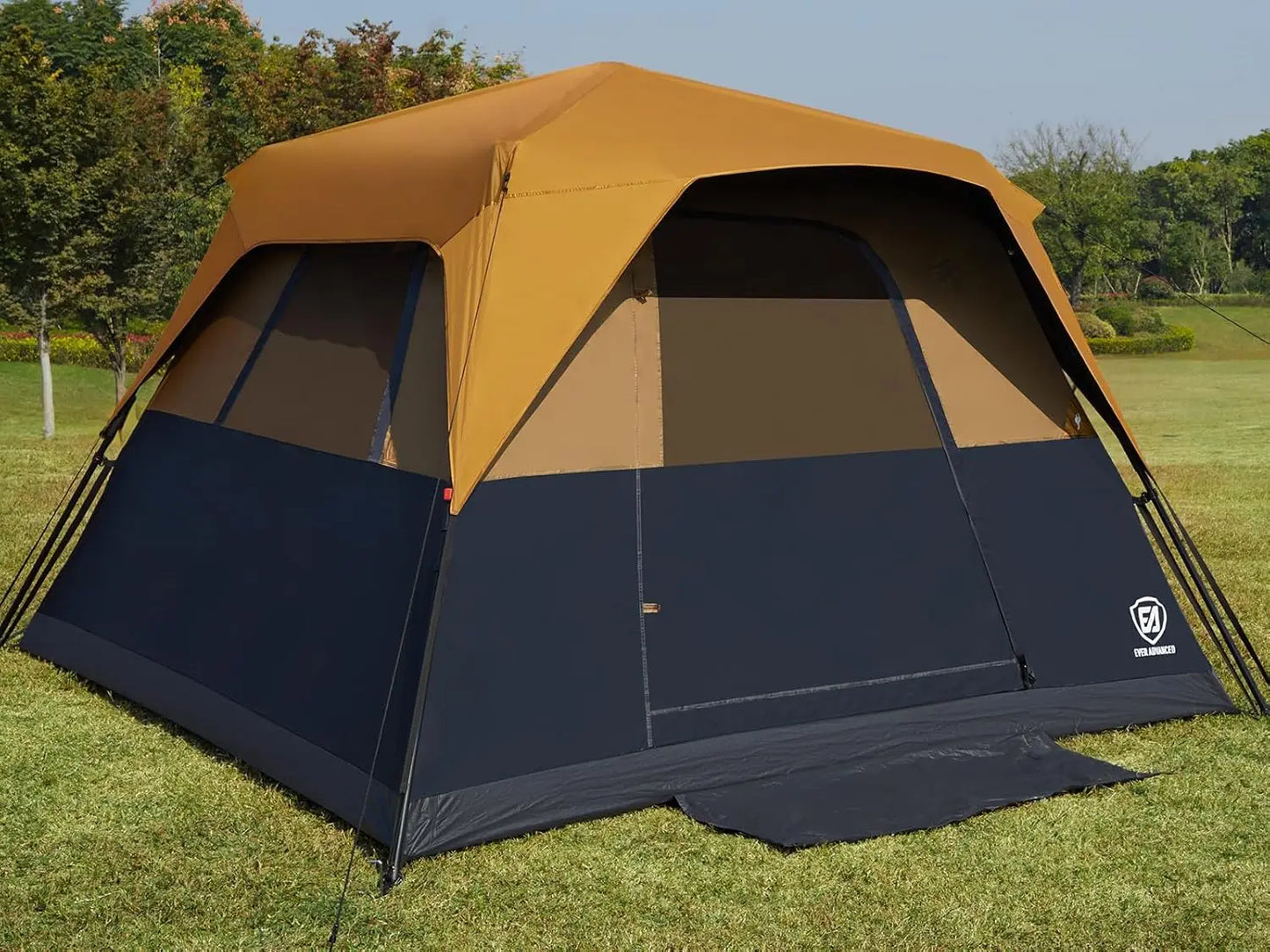 Instant Setup 6 Person Blackout Cabin Tent with Rainfly