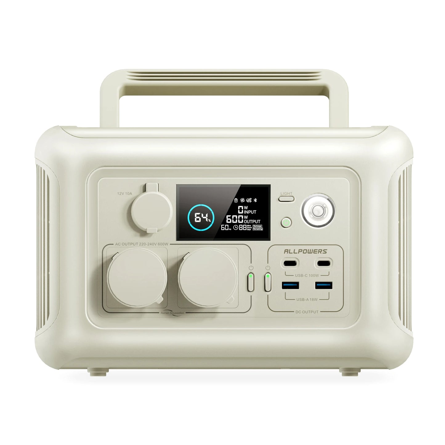 ALLPOWERS Portable Power Station w/Included Solar Panel 299Wh Pure Sine Wave Solar Generator for Camping & Backup