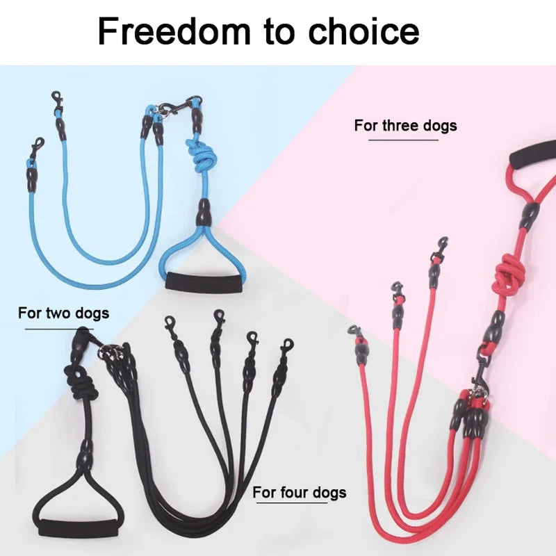 Dog Leash Rope for Walking Two-Four Dogs