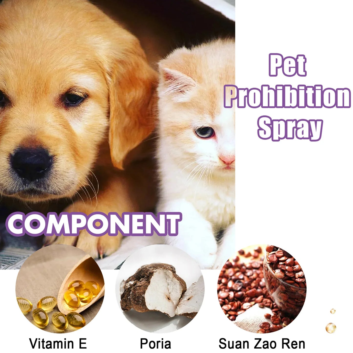 Calming Spray for Dogs and Cats Anti Anxiety Diffuser for Travel and Stress Relief