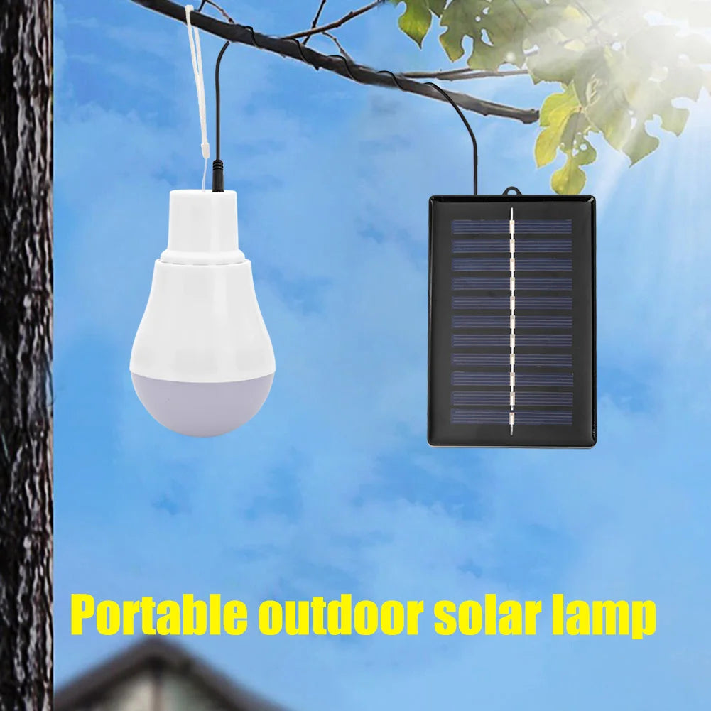 Portable 5V 15W USB Rechargeable Solar LED Bulb