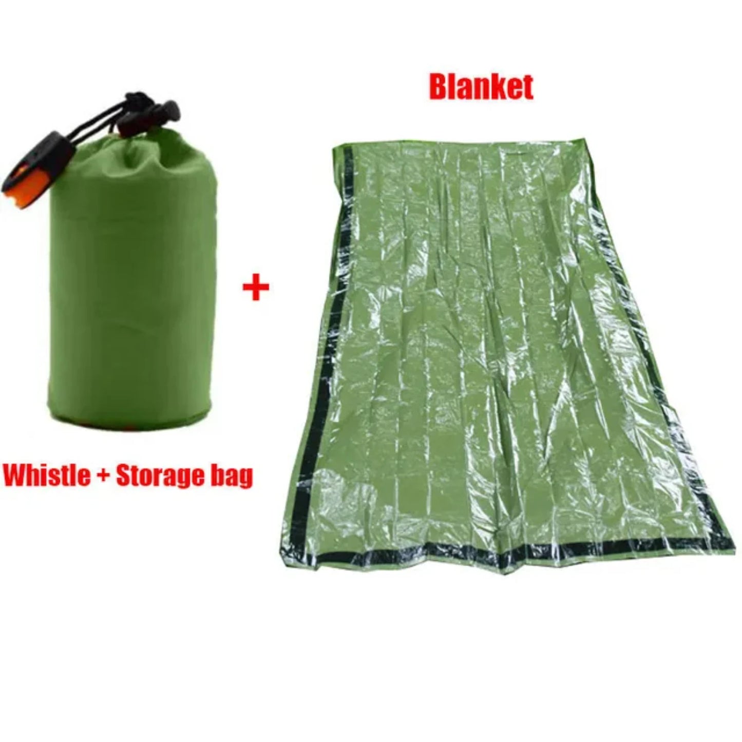 Portable Waterproof Emergency Survival Bivy Sack Thermal Mylar Blanket