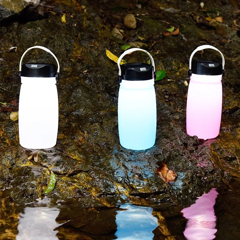 Solar-Powered Kettle Lantern for Camping and Emergencies