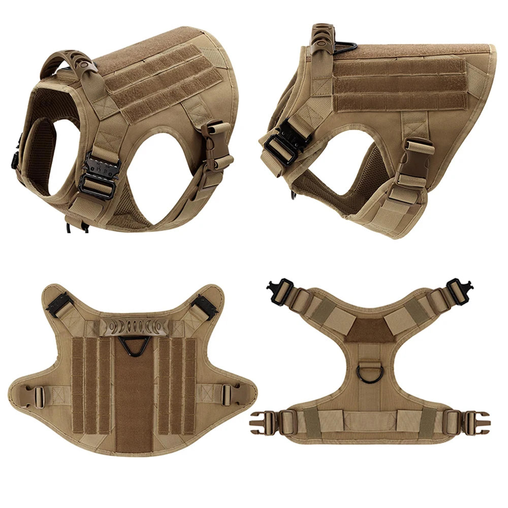 Large Dog Training Harness Vest Set