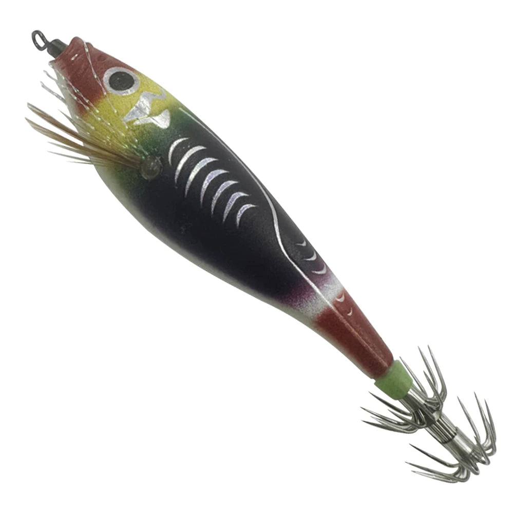 Fluorescent Fishing Lure 110mm 10.5g Glow in the Dark Jigging Bait w/Built-In Bead & Squid Hook Artificial Tackle 1–3 Pieces