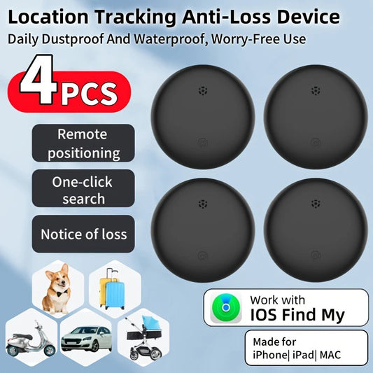 4 Pieces Smart iTag GPS Tracker Compatible with iOS Find My App