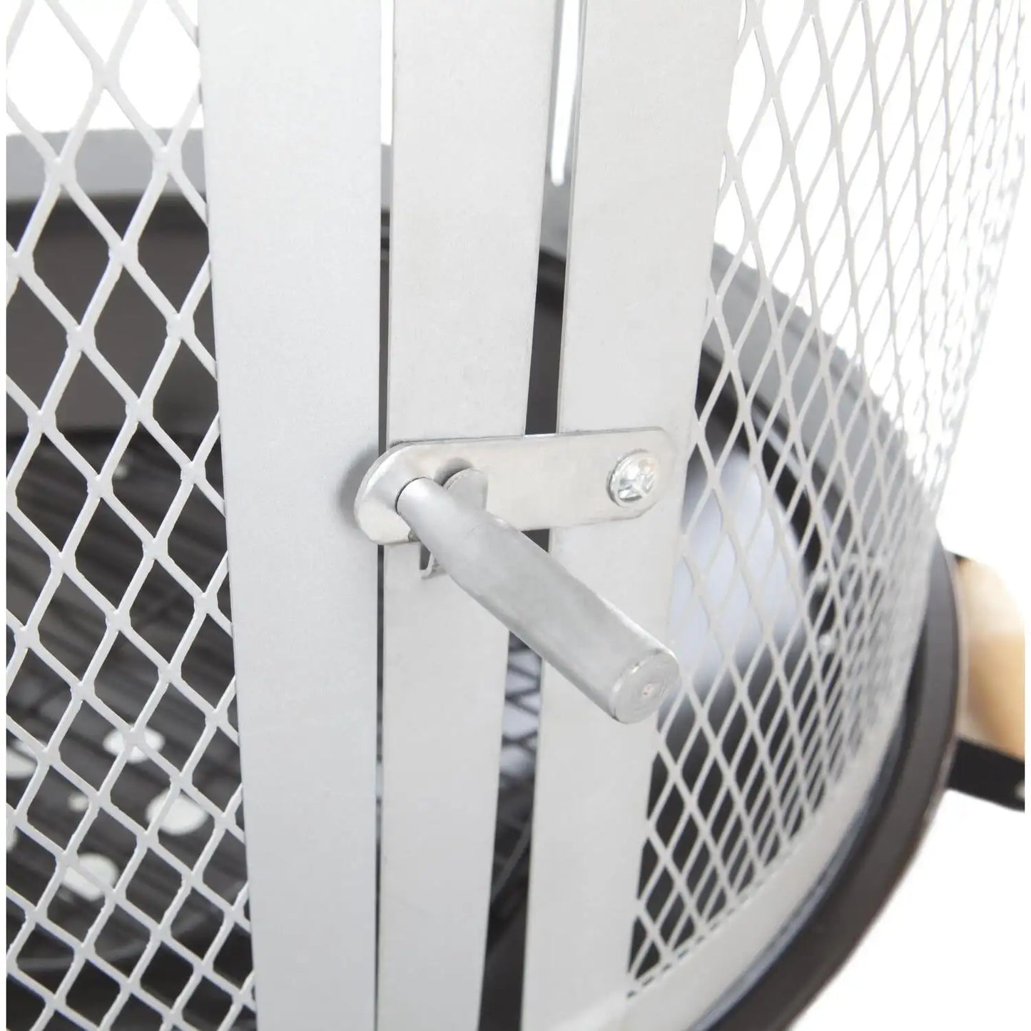 Rolling Outdoor Wood Burning Fire Pit with Wheels