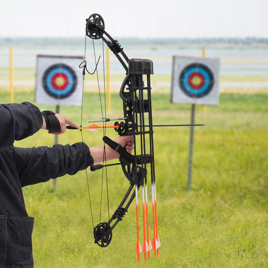 Adjustable Compound Bow Kit for Hunting & Beginners