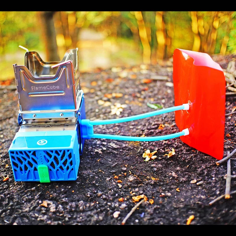 Flame Cube Portable Wood Burning Camp Stove with USB Charging
