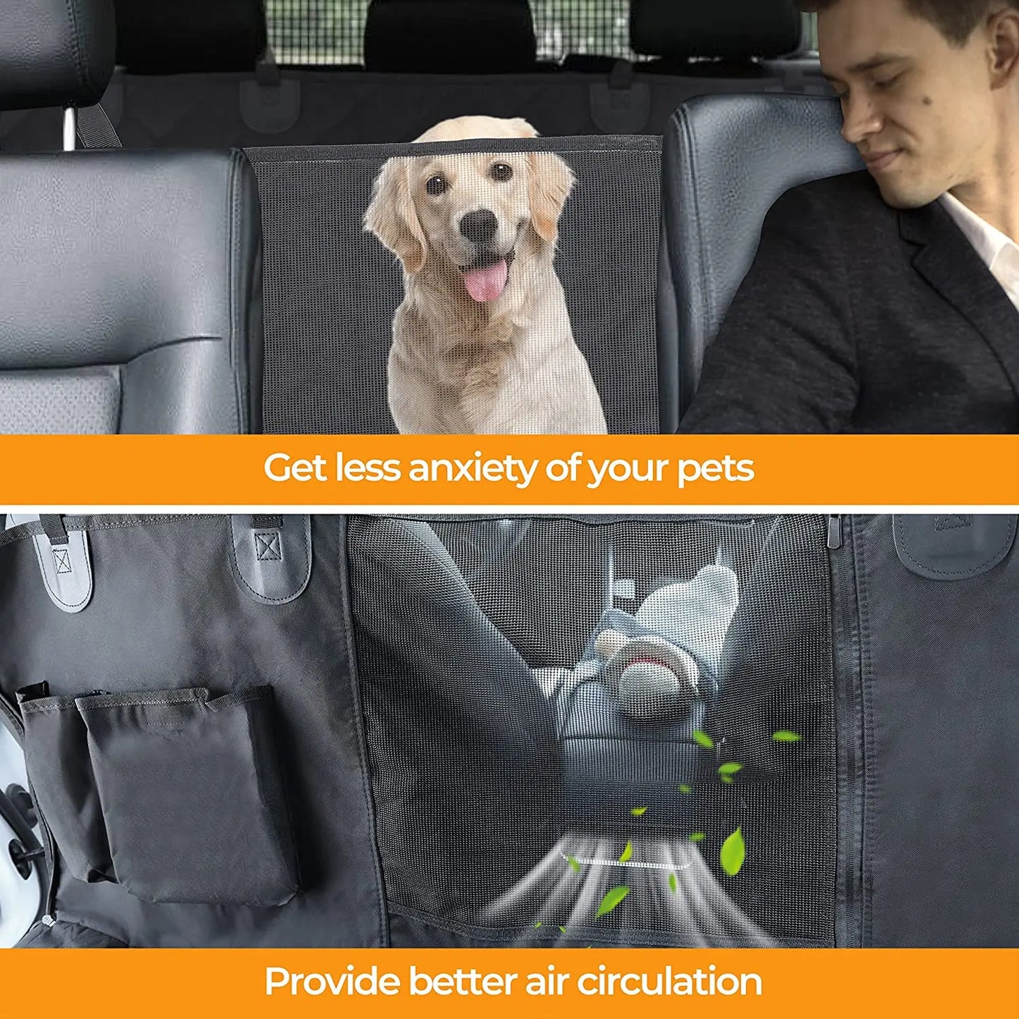 Dog Car Seat Cover Waterproof Nonslip Protector