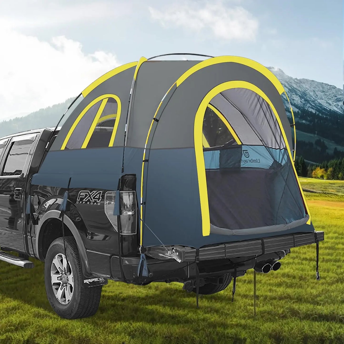 Waterproof Truck Bed Tent for 2 People Fits 5.5–6.4 ft Beds