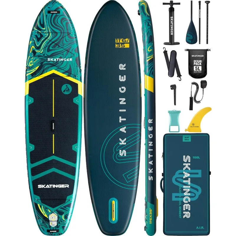 Extra Wide Inflatable Stand Up Paddle Board for Families
