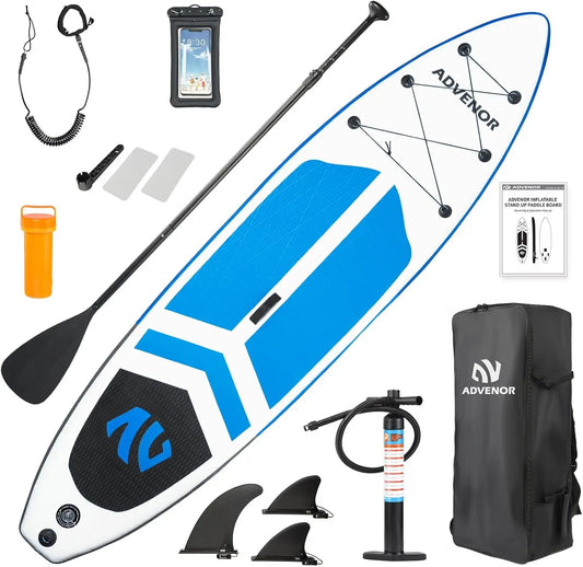 Extra Wide Inflatable Stand Up Paddle Board 11ft with Paddle and Pump