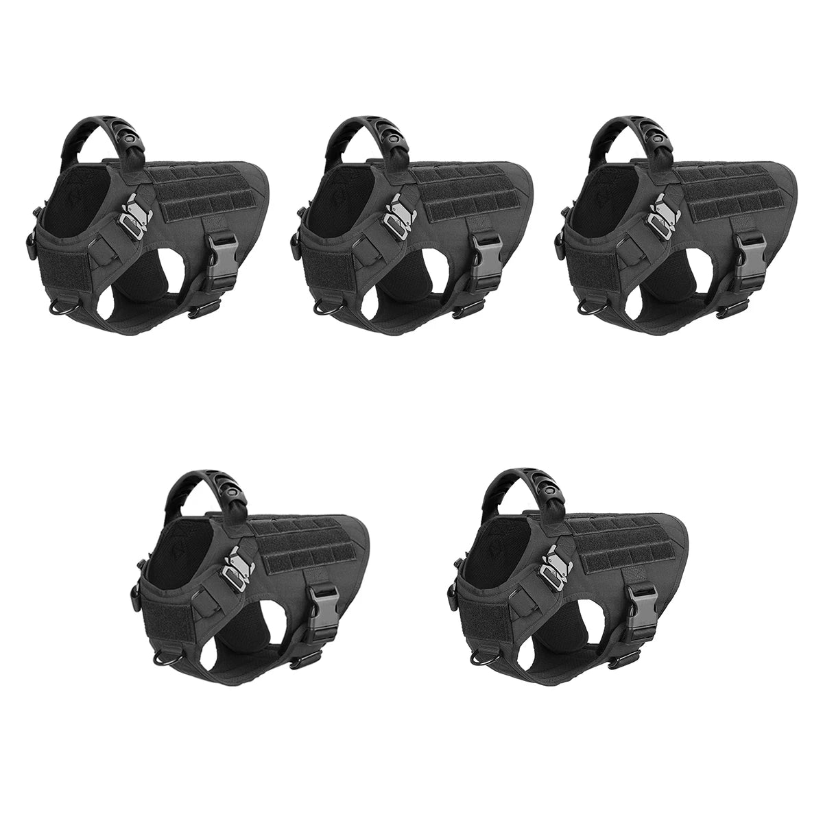 Large Dog Training Harness Vest Set