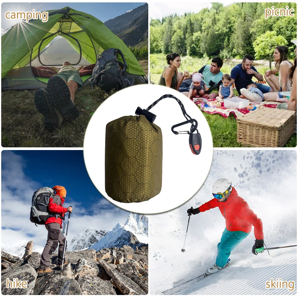 Thermal Survival Sleeping Bag with Waterproof Windproof Aluminum Film